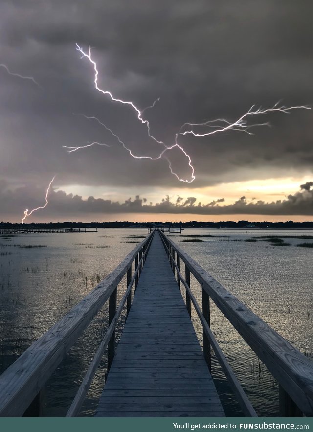 Lightning at the dock