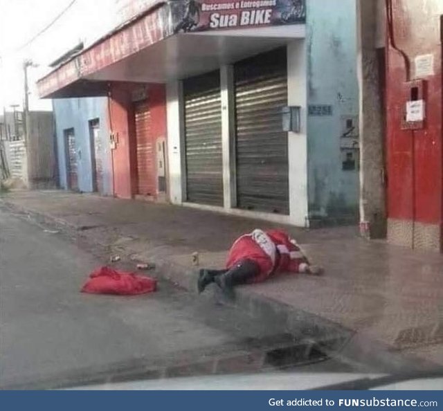 Santa made it all the way to Brazil. After that