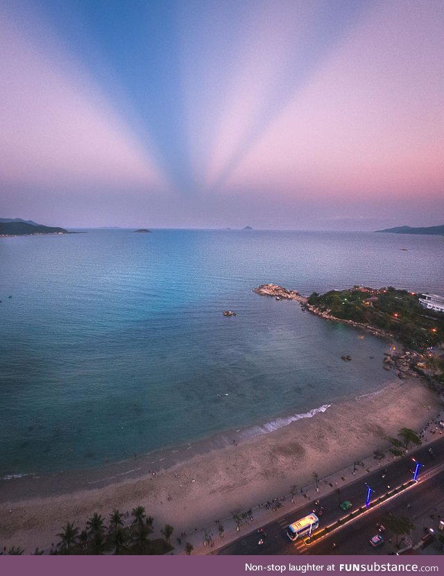 The view from my apartment in Nha Trang, Vietnam
