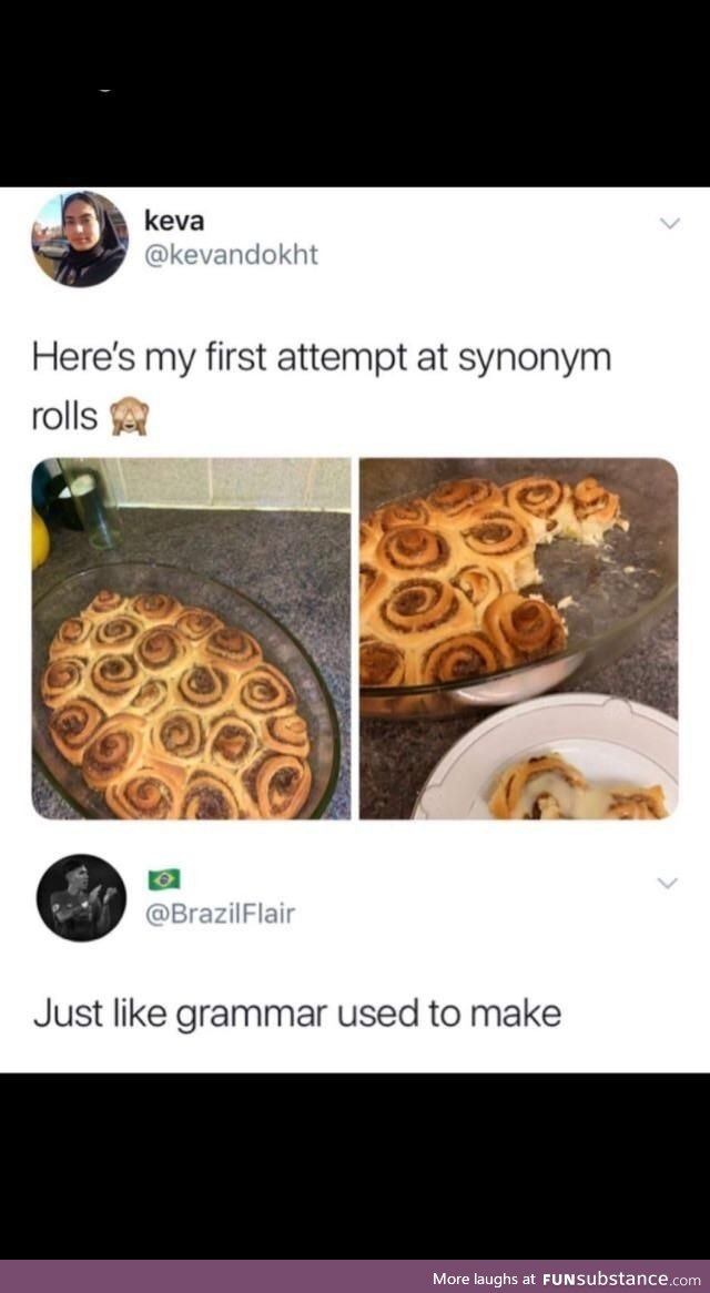Synonym rolls are my favorite