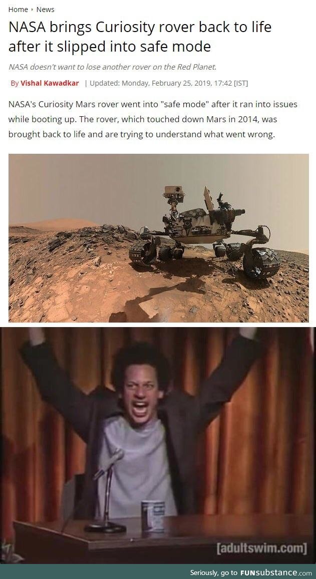 Curiosity is back, now to Opportunity