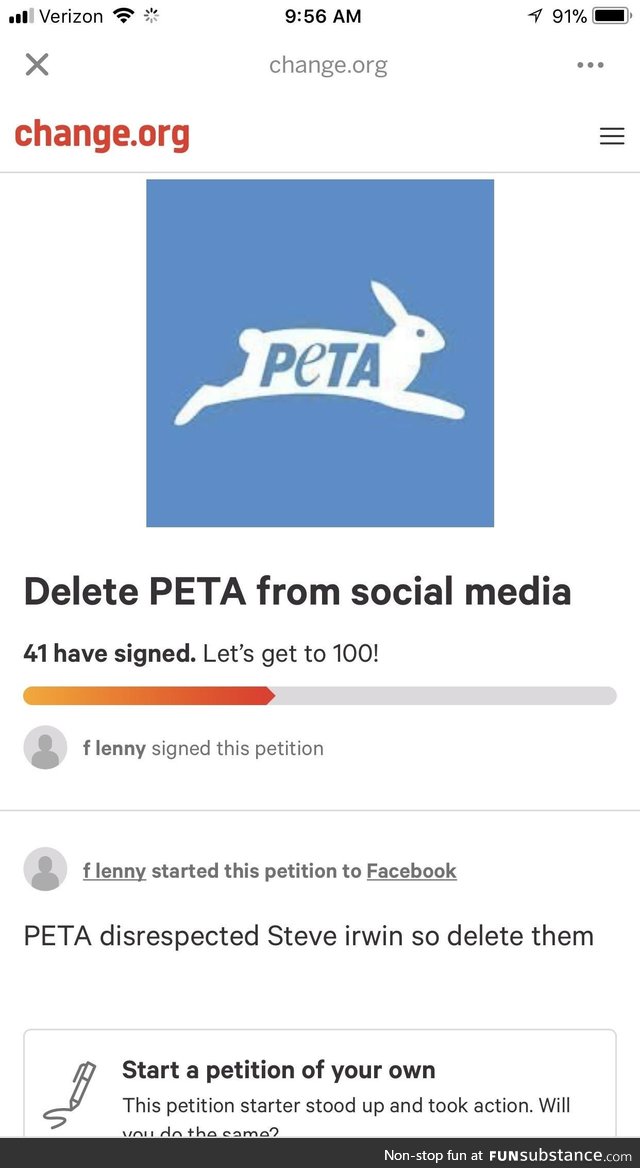 A petition I can get behind