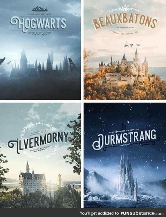 Wizarding Schools in Harry Potter Series