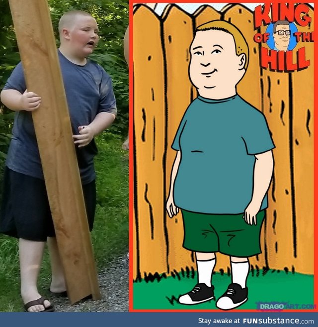 Remember Bobby Hill? Here he is IRL