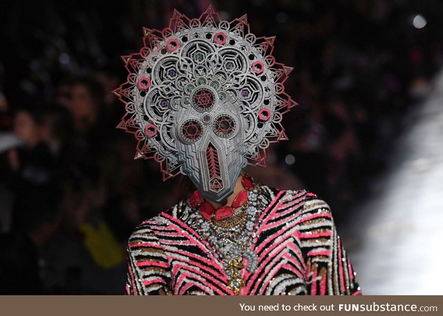 This mask from a fashion show in Paris