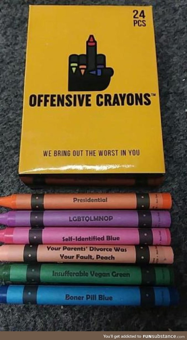 Offensive crayons
