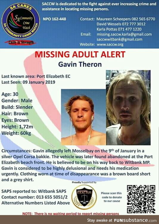 This is for real. Just want word to spread in South Africa. I miss my brother