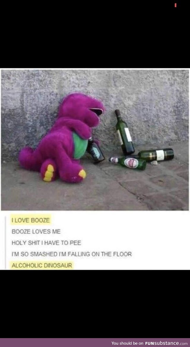 Alcoholic dinosaur