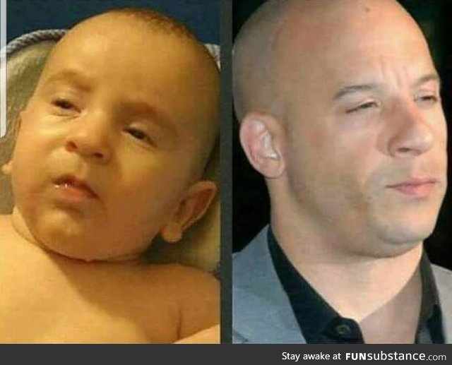 Does the baby remind you of someone?