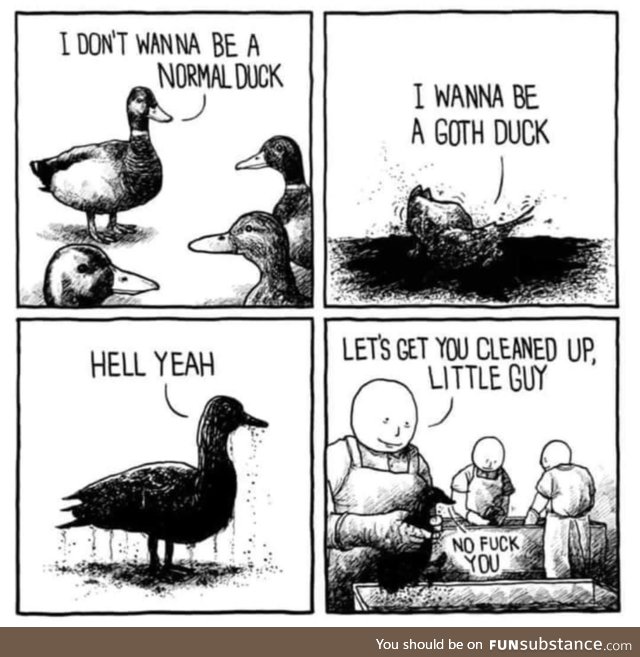Goth duck