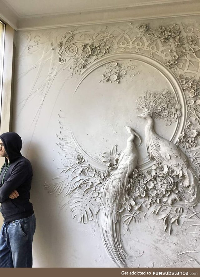 Russian artist uses ancient technique to turn walls into art, and the result is gorgeous