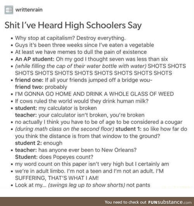 High schoolers