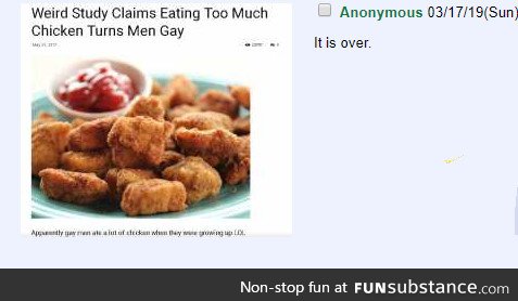 Anon eats chicken