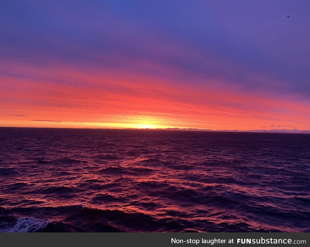 Sunrise from a Cruiseship