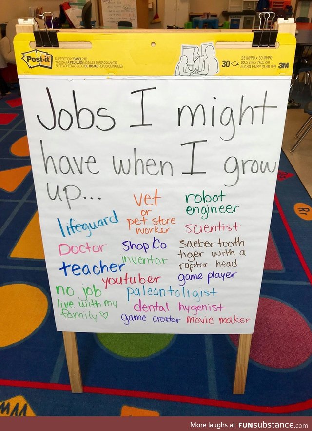 Kids have some high aspirations