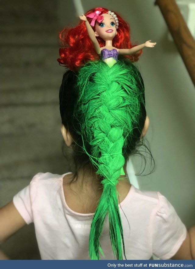 Crazy hair day at school