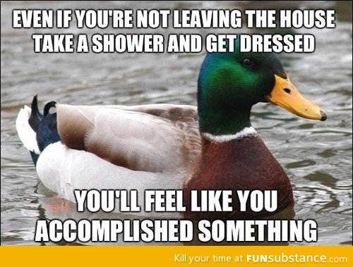 Advice Duck on accomplishments.