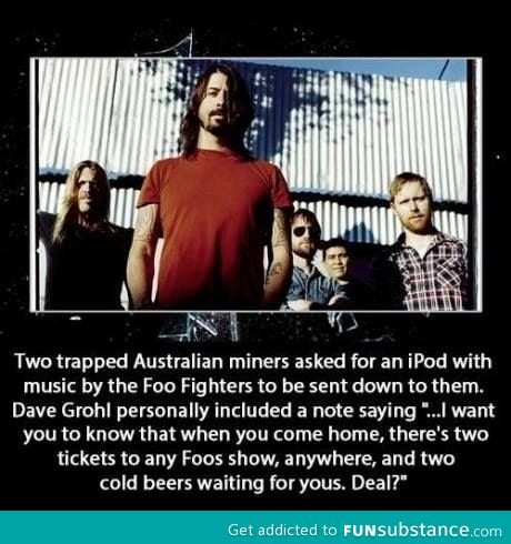 Good guy Foo Fighters