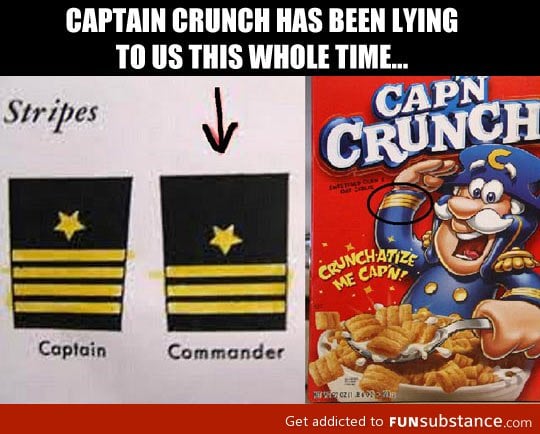 Captain crunch has been lying to us