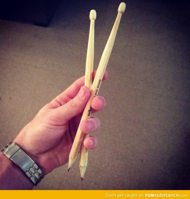 Drumstick pencils: Making your teachers hate you at school