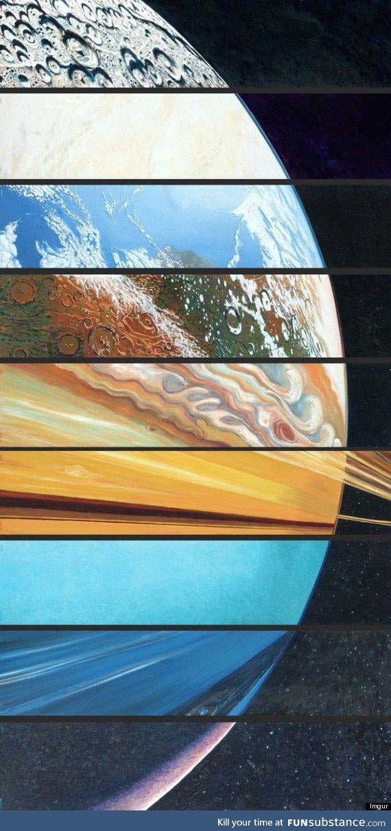 All the planets, aligned in one beautiful picture