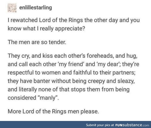 More Lord of the Rings Men please