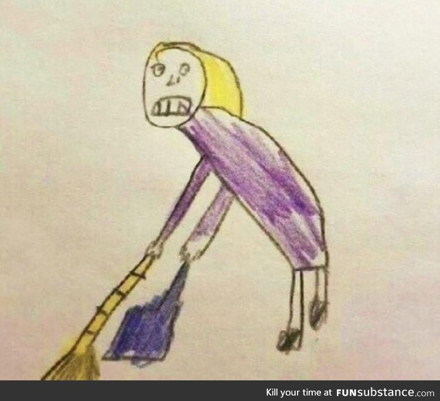 The homework was “Draw your mommy.”