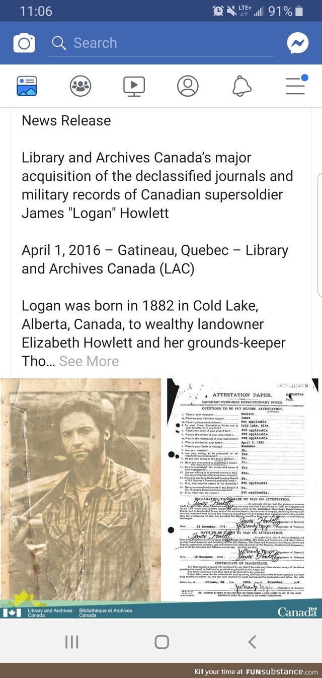 Official release from Library and Archives Canada