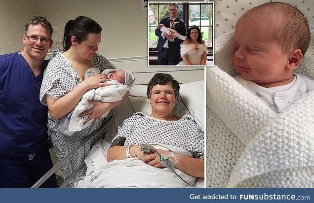 55 year old gave birth to her grandchild acting as a surrogate for her 31-year-old