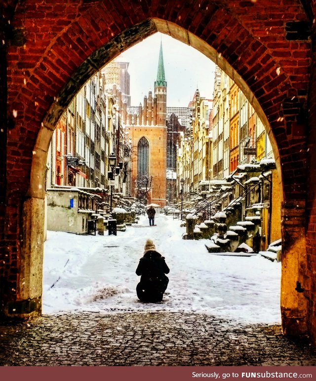 A shot I took of a random person in Gdansk, Poland