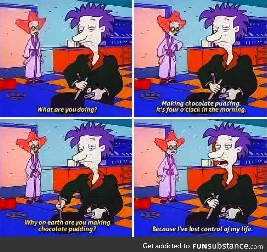 This is actually what it's like to be a parent sometimes. Rugrats drew a fine line