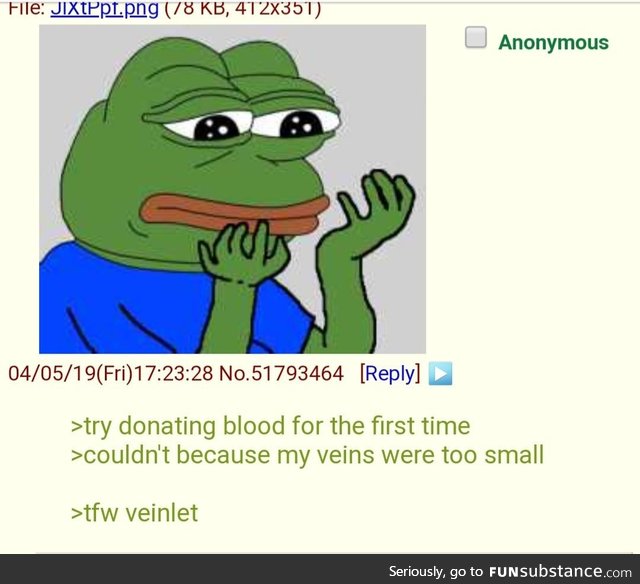 Anon discovers he's a veinlet