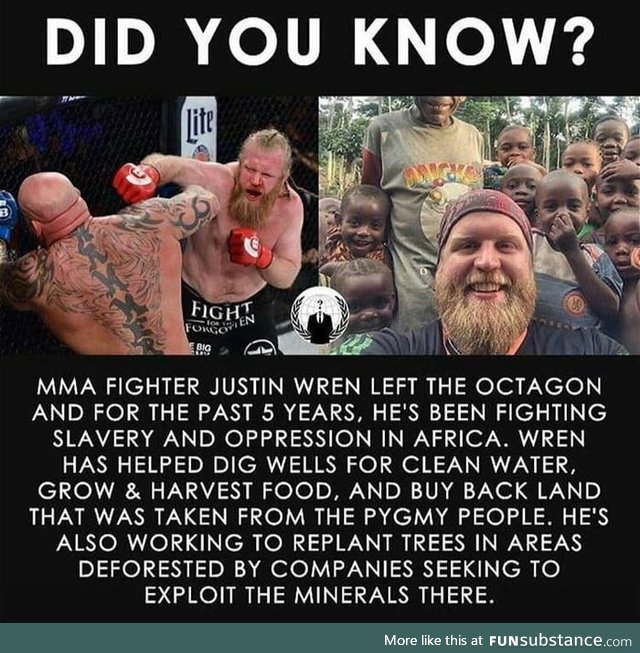 From fighting in a ring, to fighting for a cause