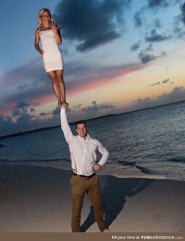 Former Cheerleader engagement picture