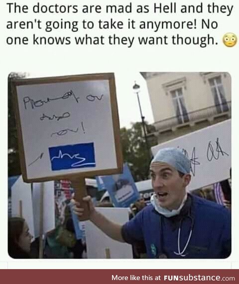 When doctors start protesting