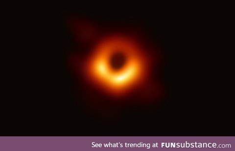 The first visual evidence of a black hole