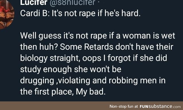 It's not rape if he's hard guys.. Cmon.