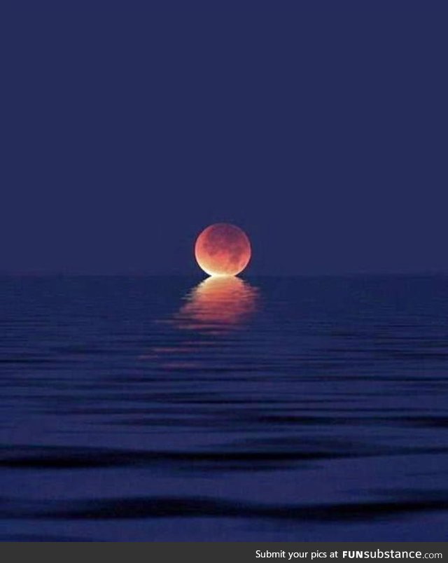 When the moon kisses the ocean
