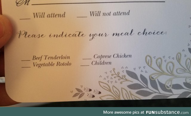 An Interesting Menu for my Family's wedding