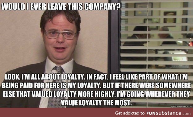 The most loyal employee