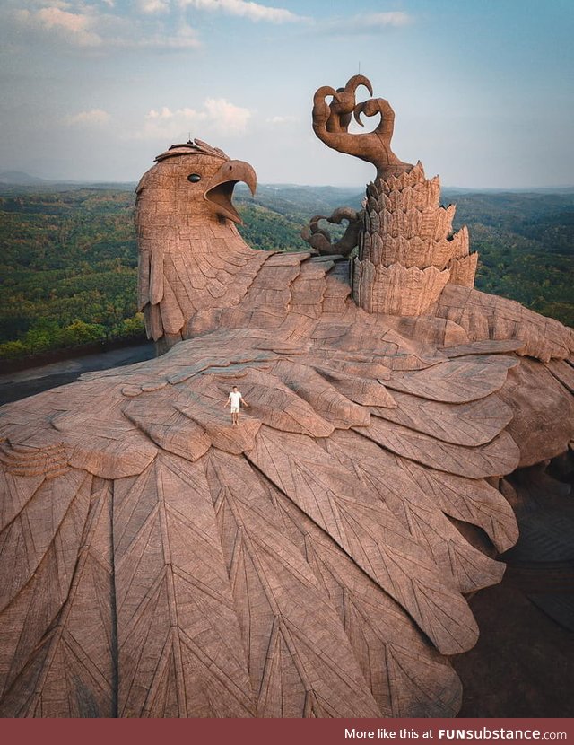 Jadayupara, the largest avian sculpture in the world