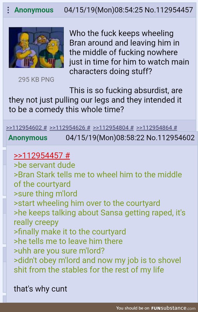 Anon explains Game of Thrones