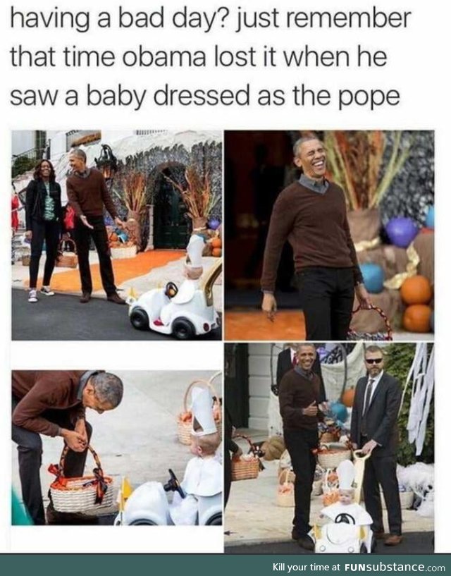 Obama being wholesome