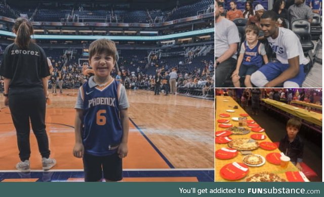 Remember Teddy that nobody came to his birthday party? Well Phoenix Suns made sure he