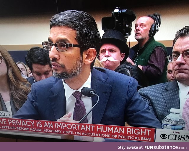 This guy in back at the Google CEO deposition