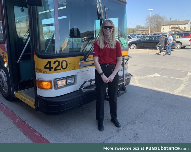 I got to drive bus 420 on 4/20!