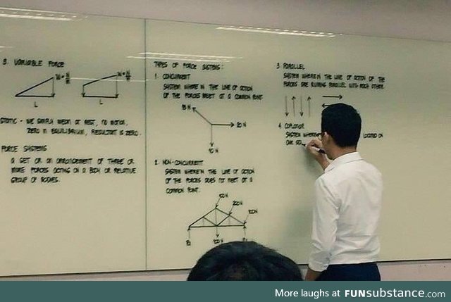 This professor has perfect handwriting