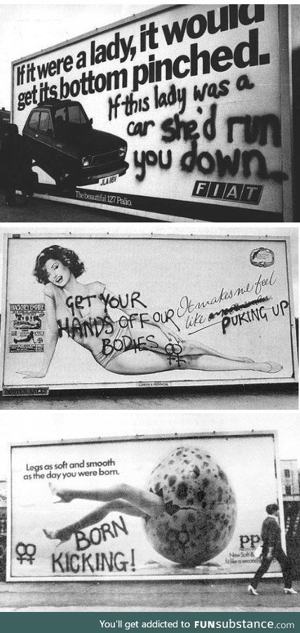 Feminist Vandalism circa 1972