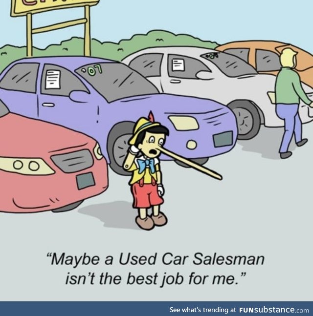 My friend sent me this. The funniest part is, I'm a car salesman