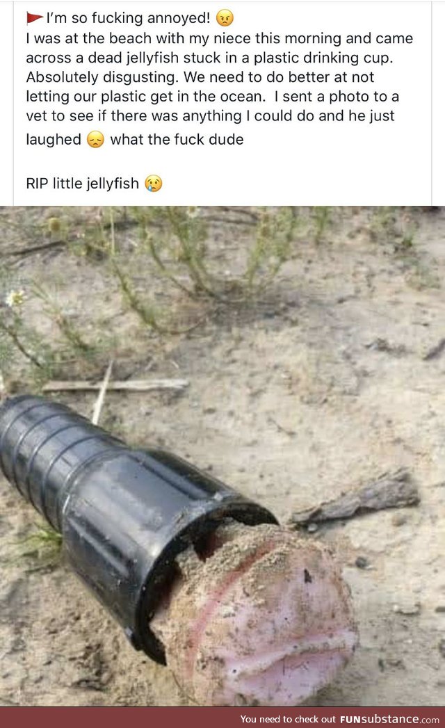 That jellyfish must have been through a lot